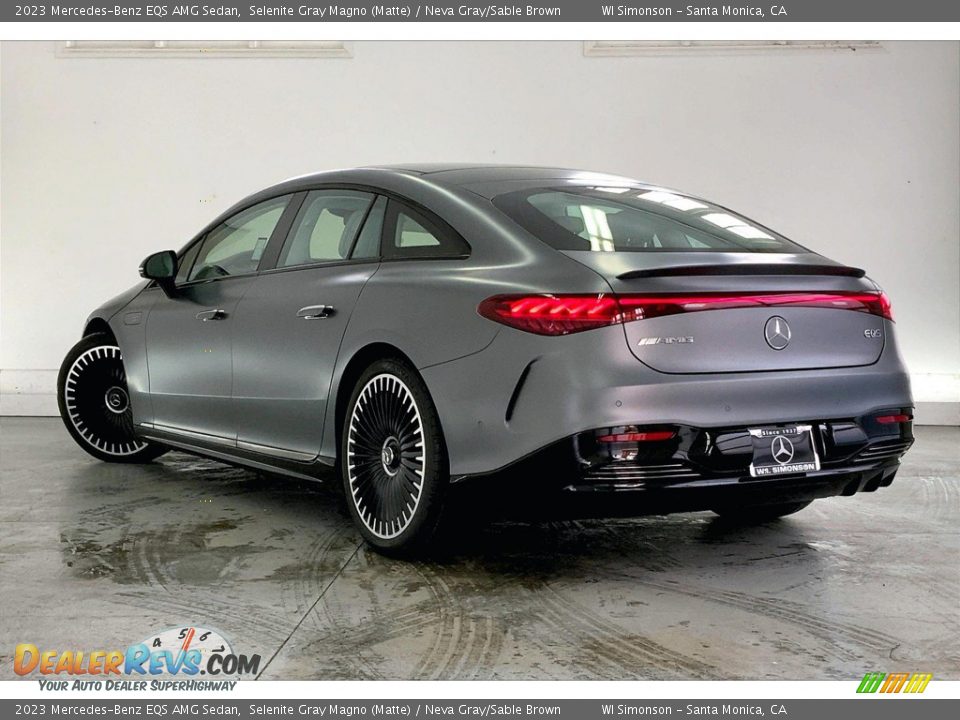 2023 Mercedes-Benz EQS AMG Sedan Selenite Gray Magno (Matte) / Neva Gray/Sable Brown Photo #2