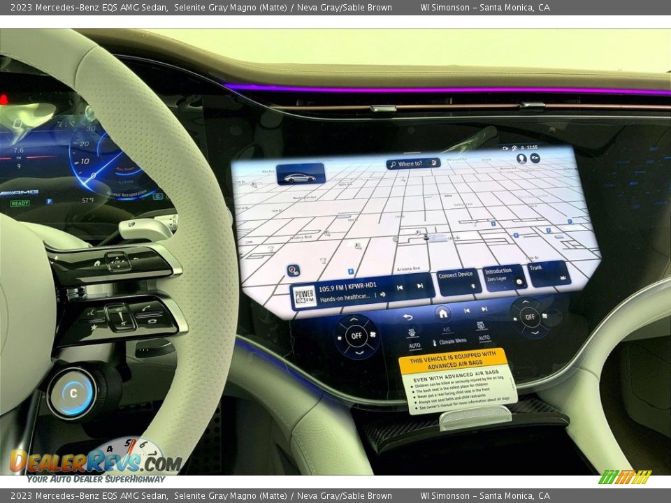 Controls of 2023 Mercedes-Benz EQS AMG Sedan Photo #7