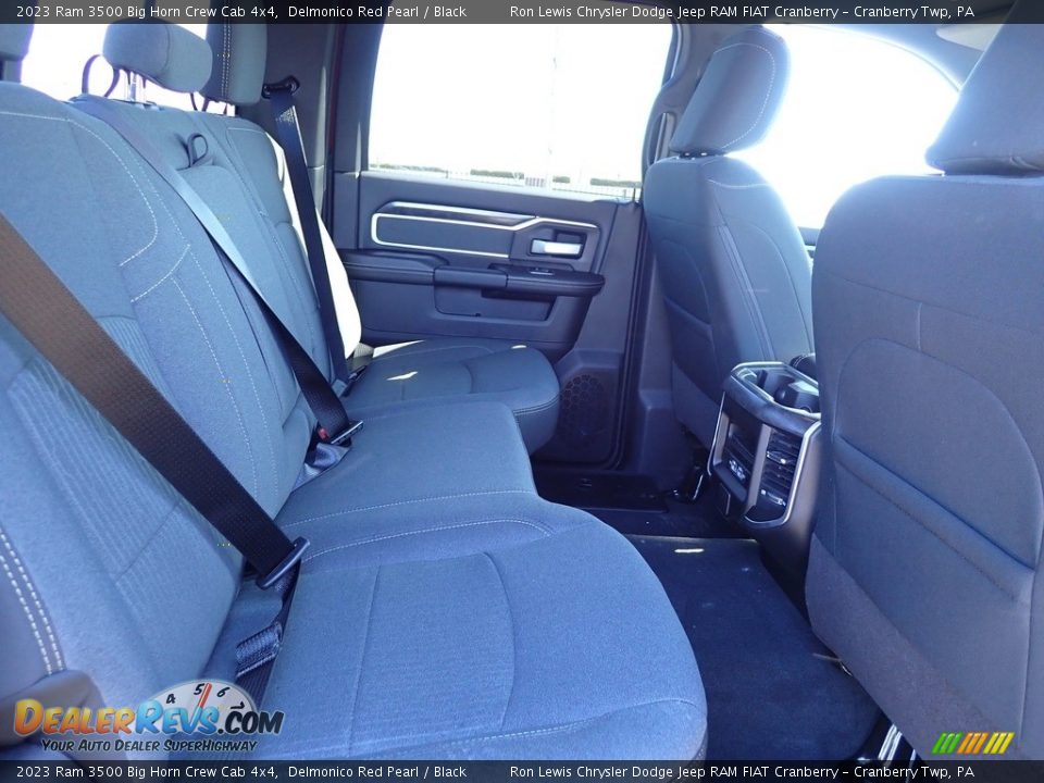 Rear Seat of 2023 Ram 3500 Big Horn Crew Cab 4x4 Photo #11