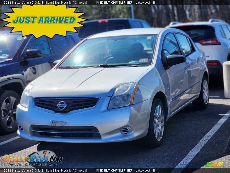 2011 Nissan Sentra 2.0 S Brilliant Silver Metallic / Charcoal Photo #1