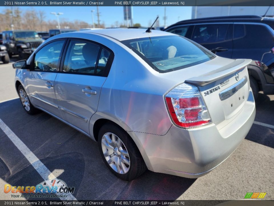 2011 Nissan Sentra 2.0 S Brilliant Silver Metallic / Charcoal Photo #7