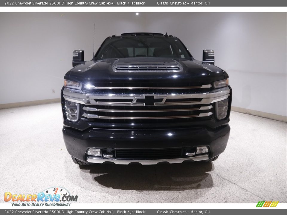 2022 Chevrolet Silverado 2500HD High Country Crew Cab 4x4 Black / Jet Black Photo #2