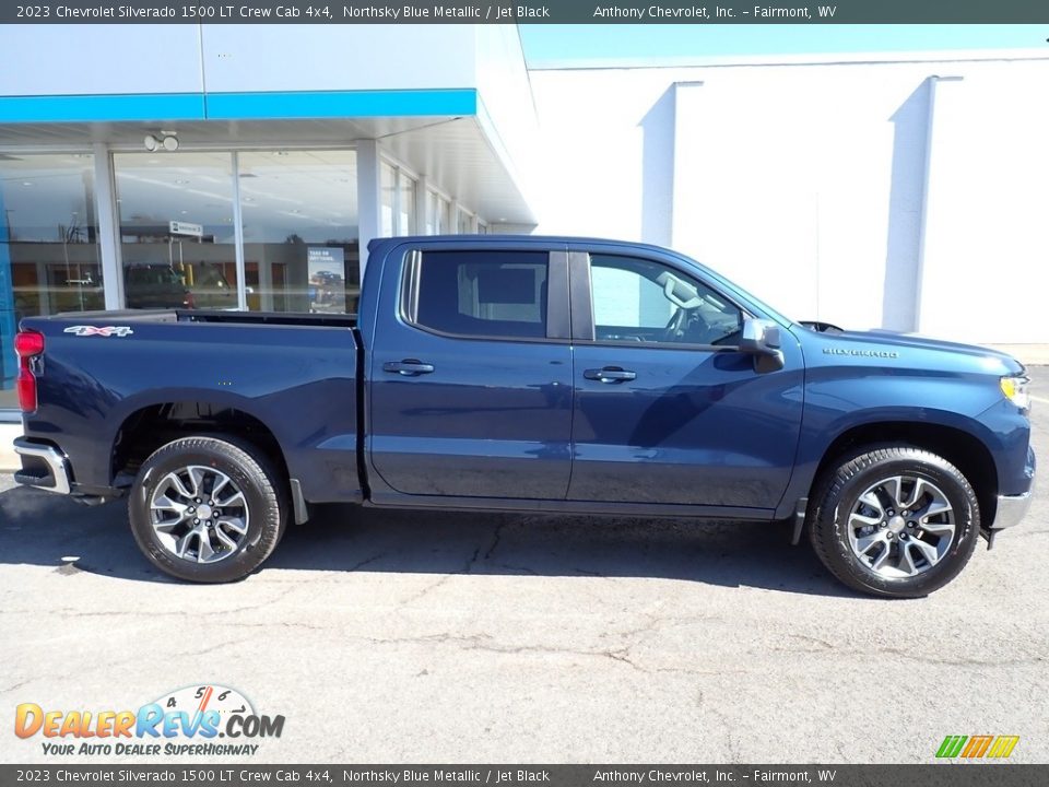 2023 Chevrolet Silverado 1500 LT Crew Cab 4x4 Northsky Blue Metallic / Jet Black Photo #2