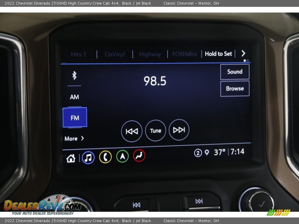 Audio System of 2022 Chevrolet Silverado 2500HD High Country Crew Cab 4x4 Photo #11