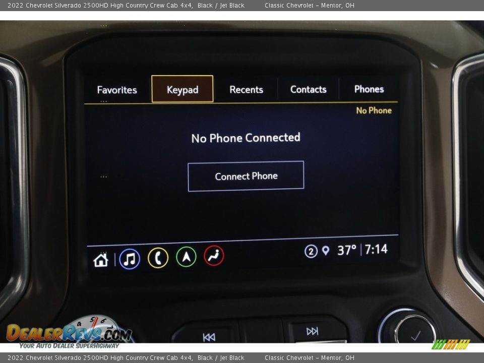 Controls of 2022 Chevrolet Silverado 2500HD High Country Crew Cab 4x4 Photo #12