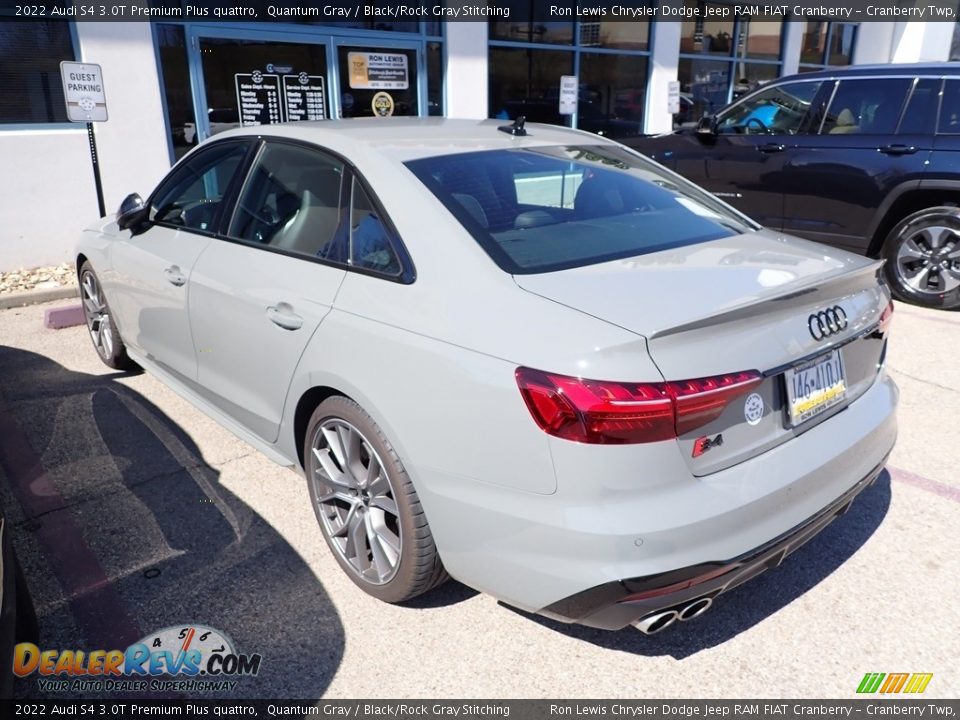 2022 Audi S4 3.0T Premium Plus quattro Quantum Gray / Black/Rock Gray Stitching Photo #4