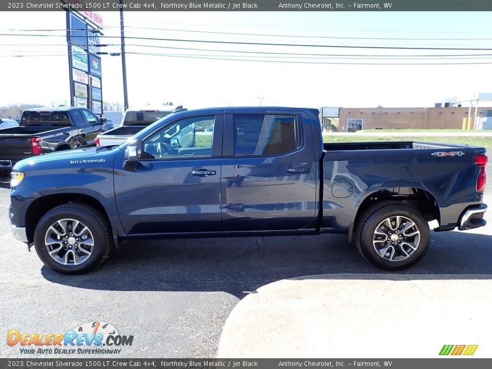 2023 Chevrolet Silverado 1500 LT Crew Cab 4x4 Northsky Blue Metallic / Jet Black Photo #7