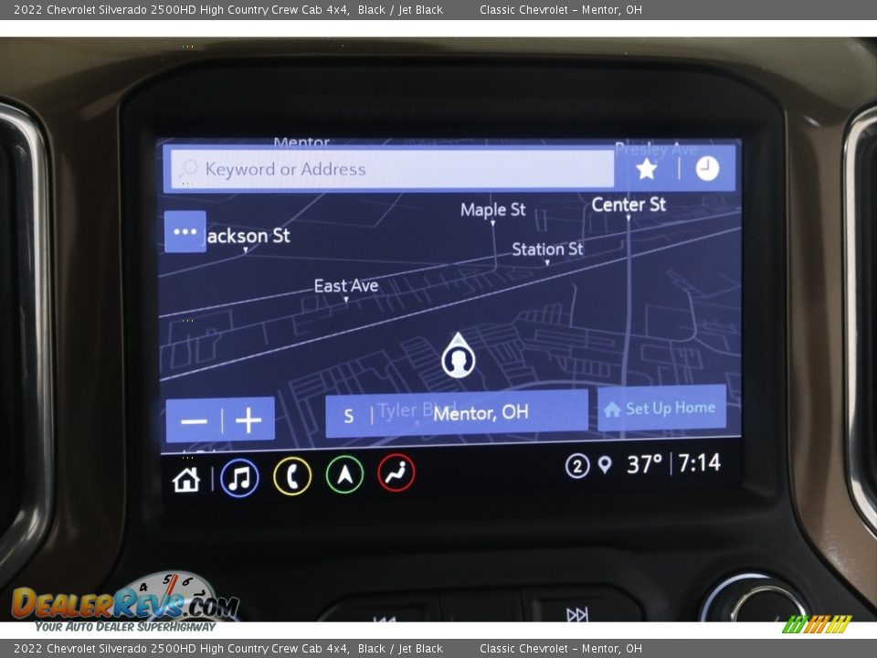 Navigation of 2022 Chevrolet Silverado 2500HD High Country Crew Cab 4x4 Photo #13