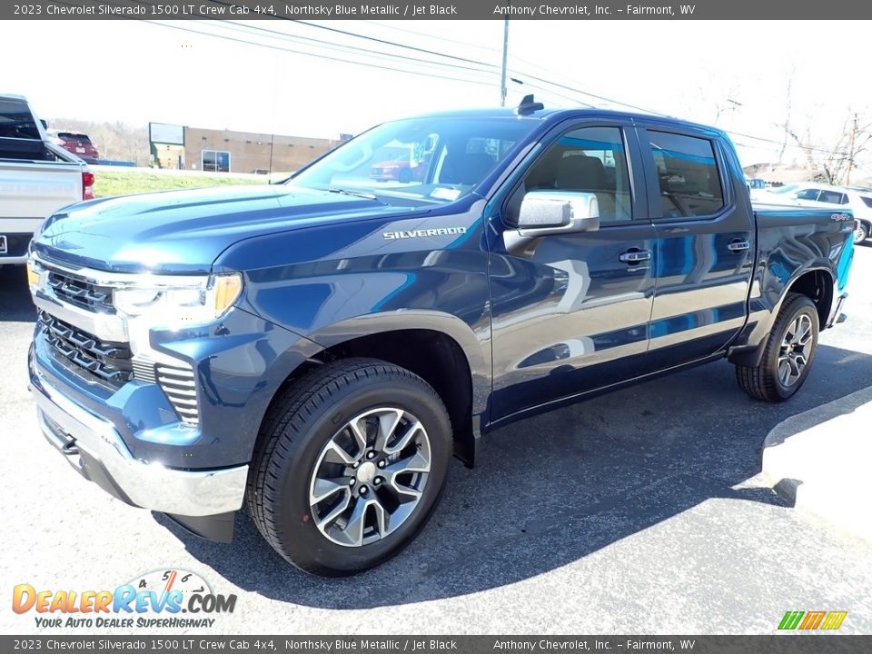 2023 Chevrolet Silverado 1500 LT Crew Cab 4x4 Northsky Blue Metallic / Jet Black Photo #8
