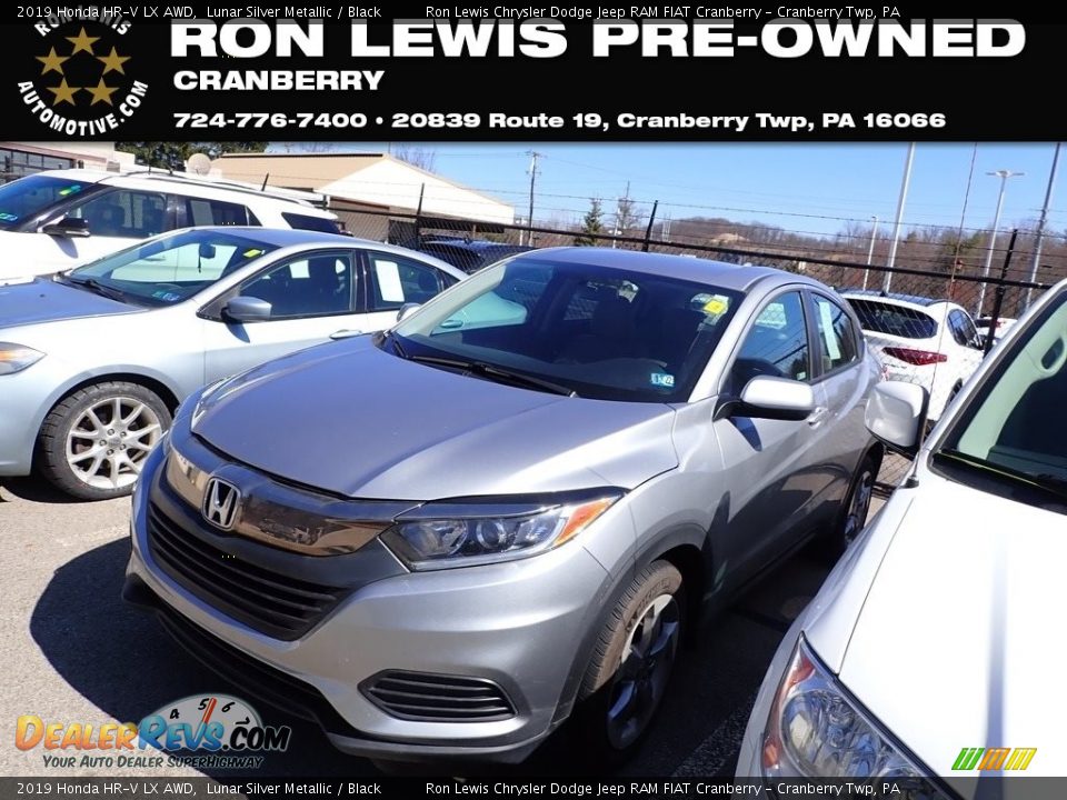 2019 Honda HR-V LX AWD Lunar Silver Metallic / Black Photo #1