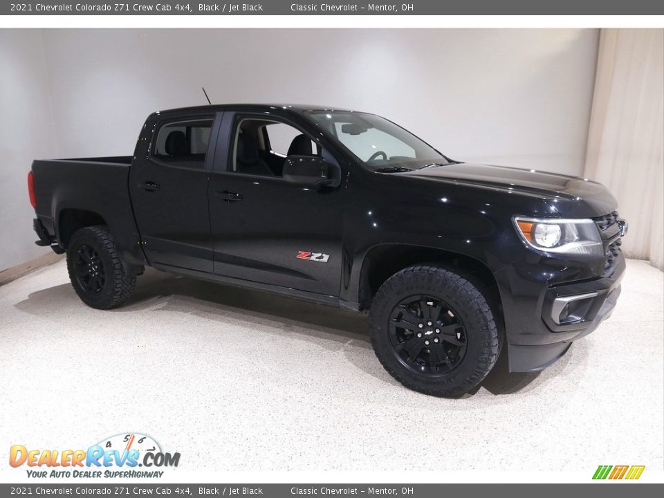 2021 Chevrolet Colorado Z71 Crew Cab 4x4 Black / Jet Black Photo #1