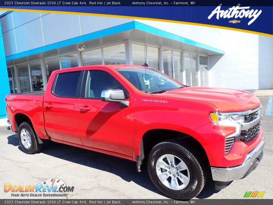 2023 Chevrolet Silverado 1500 LT Crew Cab 4x4 Red Hot / Jet Black Photo #1