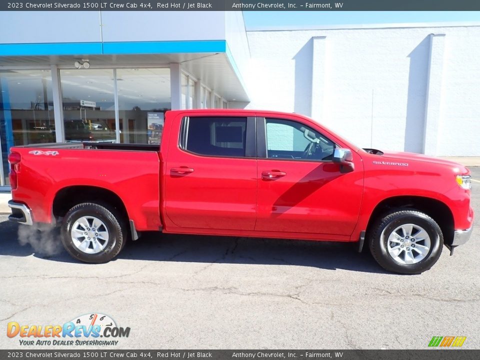 2023 Chevrolet Silverado 1500 LT Crew Cab 4x4 Red Hot / Jet Black Photo #2