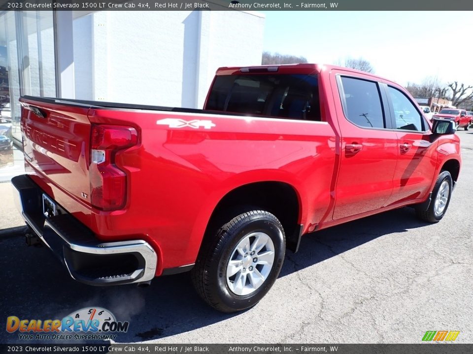 2023 Chevrolet Silverado 1500 LT Crew Cab 4x4 Red Hot / Jet Black Photo #3