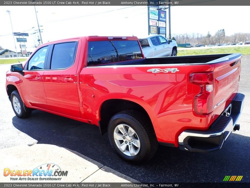 2023 Chevrolet Silverado 1500 LT Crew Cab 4x4 Red Hot / Jet Black Photo #6
