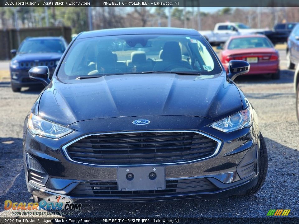 2020 Ford Fusion S Agate Black / Ebony Stone Photo #2