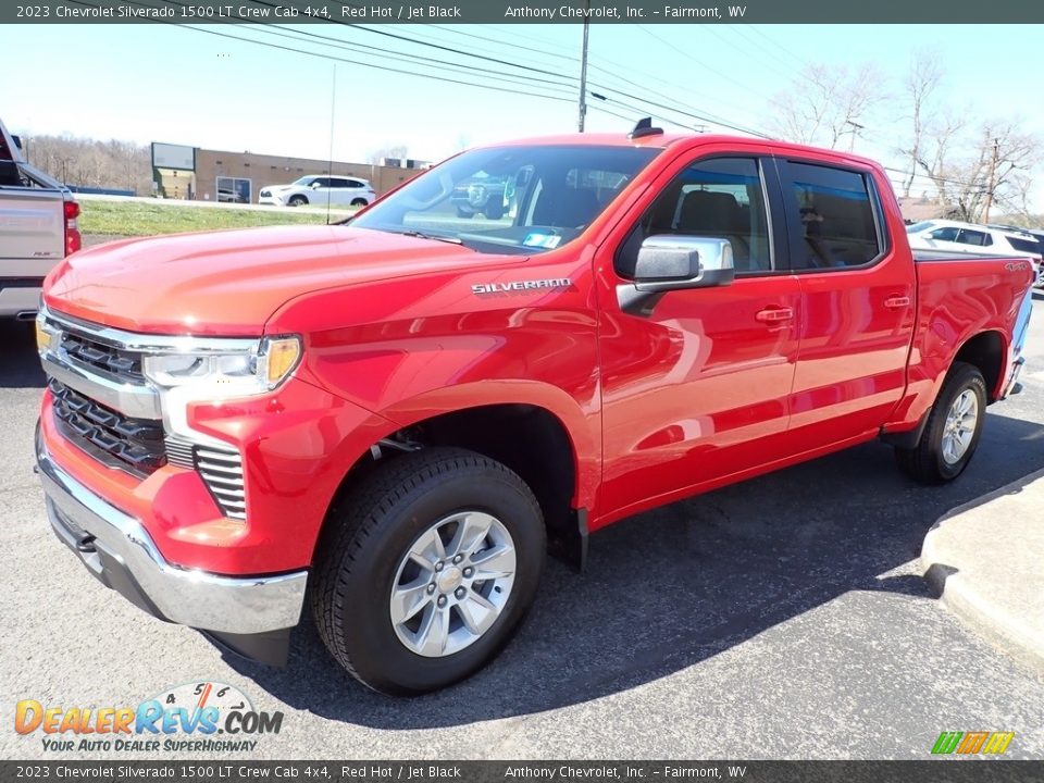 2023 Chevrolet Silverado 1500 LT Crew Cab 4x4 Red Hot / Jet Black Photo #8