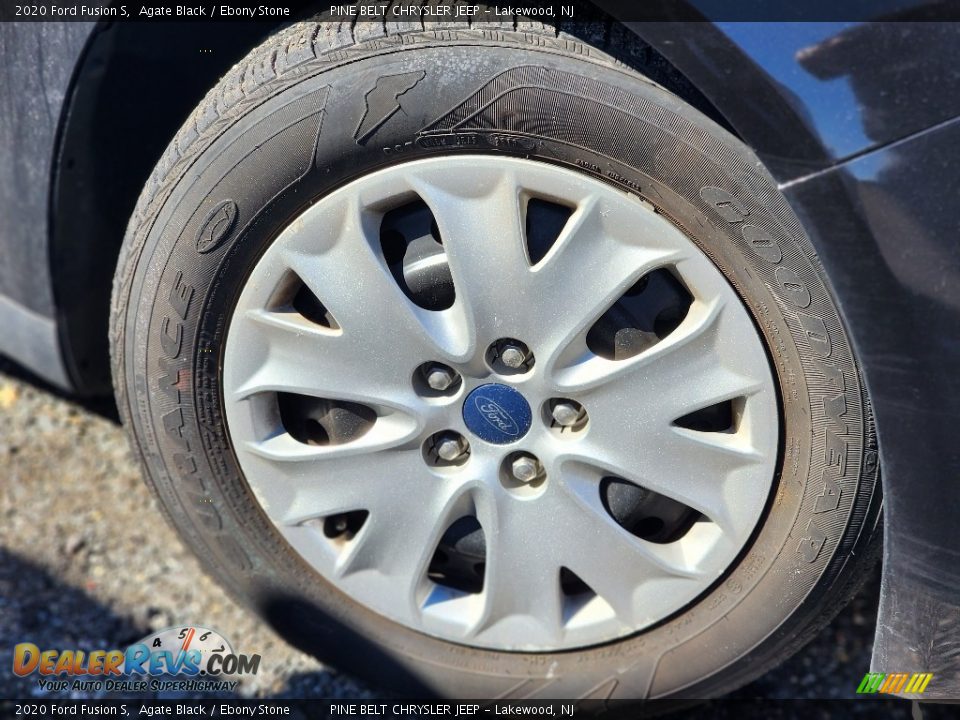 2020 Ford Fusion S Agate Black / Ebony Stone Photo #8