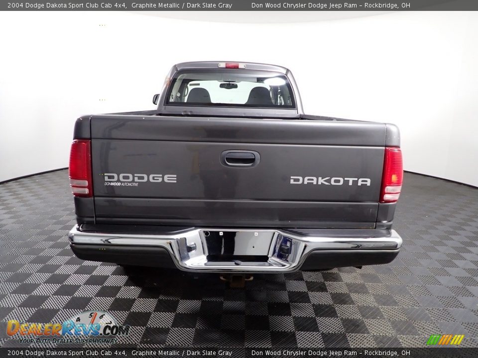 2004 Dodge Dakota Sport Club Cab 4x4 Graphite Metallic / Dark Slate Gray Photo #5