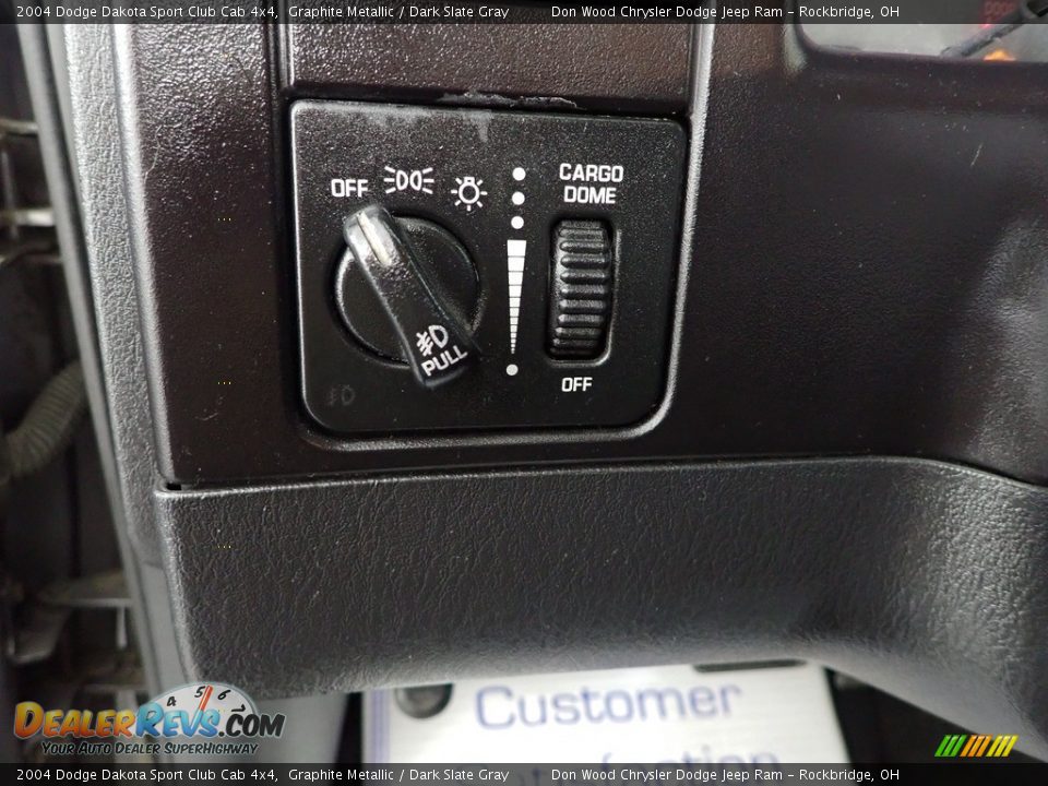 2004 Dodge Dakota Sport Club Cab 4x4 Graphite Metallic / Dark Slate Gray Photo #12