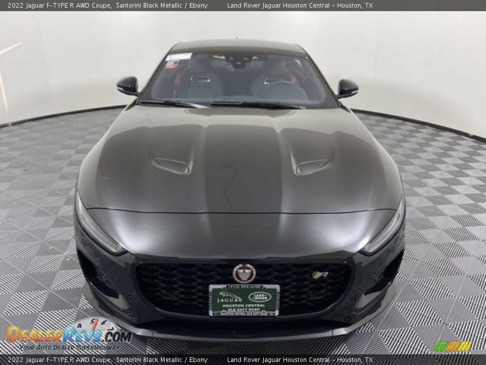 2022 Jaguar F-TYPE R AWD Coupe Santorini Black Metallic / Ebony Photo #7