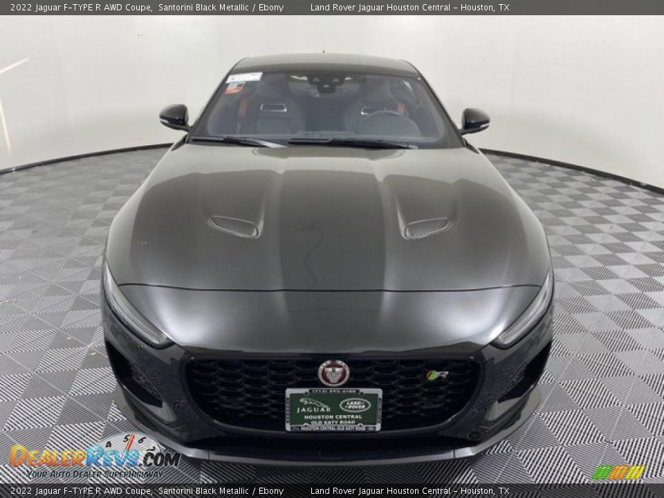 2022 Jaguar F-TYPE R AWD Coupe Santorini Black Metallic / Ebony Photo #7