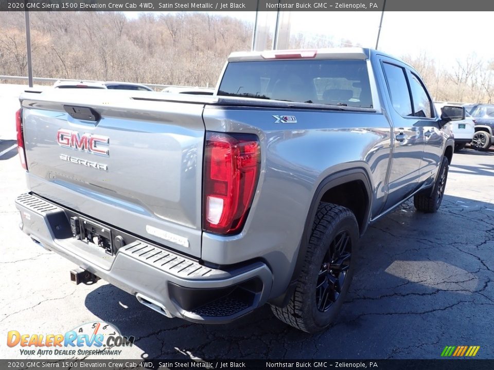 2020 GMC Sierra 1500 Elevation Crew Cab 4WD Satin Steel Metallic / Jet Black Photo #6