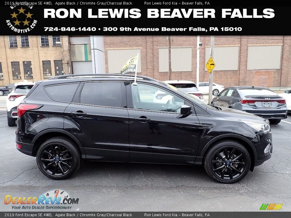 2019 Ford Escape SE 4WD Agate Black / Chromite Gray/Charcoal Black Photo #1