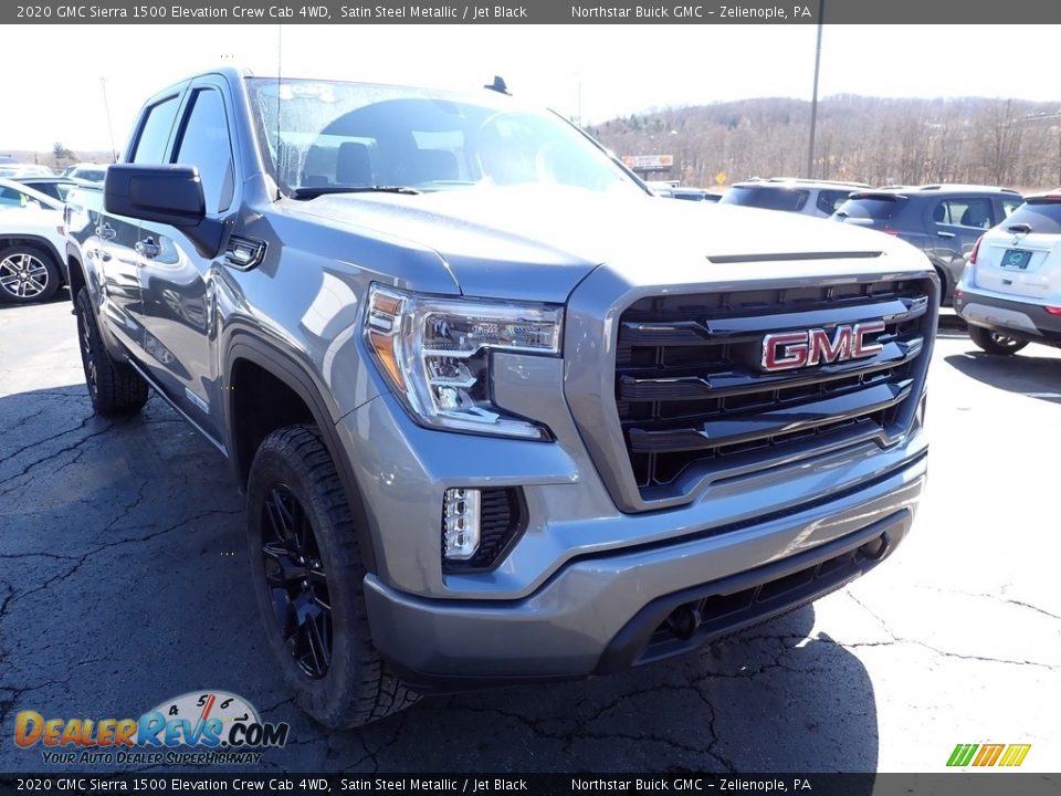 2020 GMC Sierra 1500 Elevation Crew Cab 4WD Satin Steel Metallic / Jet Black Photo #10