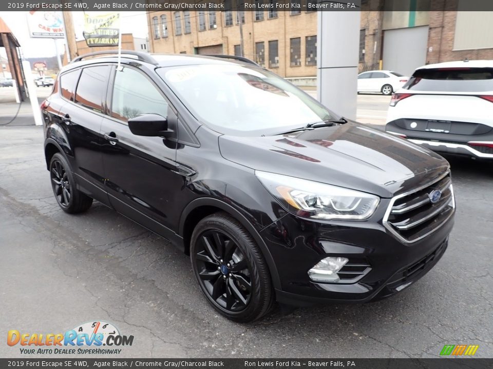 2019 Ford Escape SE 4WD Agate Black / Chromite Gray/Charcoal Black Photo #2