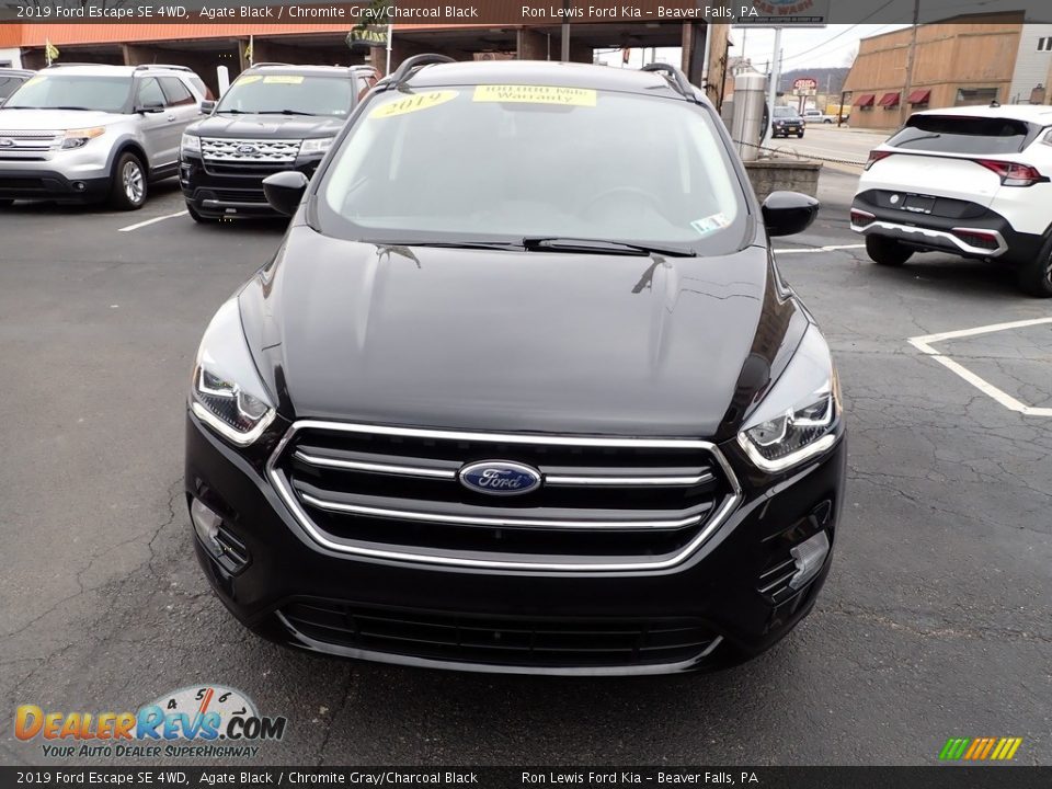 2019 Ford Escape SE 4WD Agate Black / Chromite Gray/Charcoal Black Photo #3