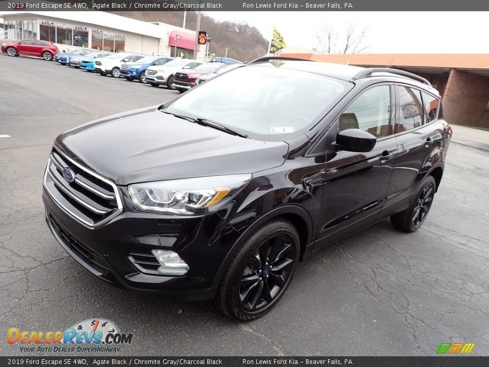 2019 Ford Escape SE 4WD Agate Black / Chromite Gray/Charcoal Black Photo #4