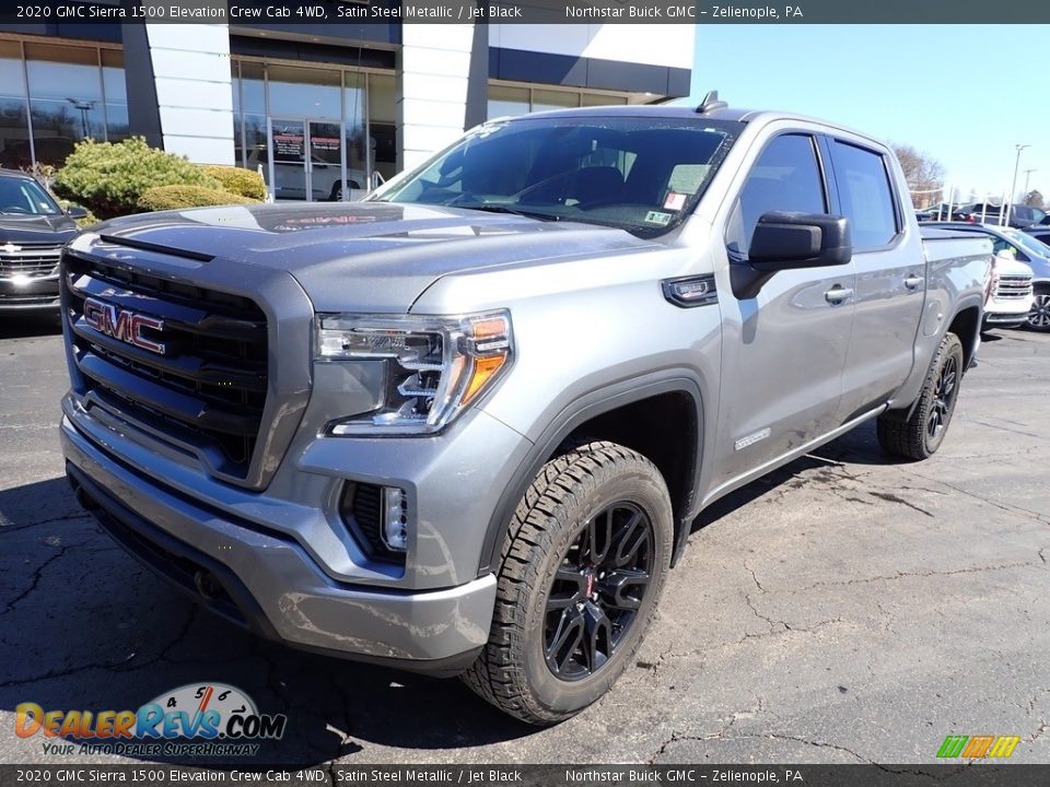 Satin Steel Metallic 2020 GMC Sierra 1500 Elevation Crew Cab 4WD Photo #12