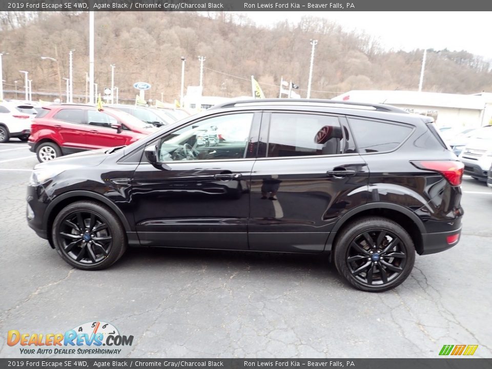 2019 Ford Escape SE 4WD Agate Black / Chromite Gray/Charcoal Black Photo #5