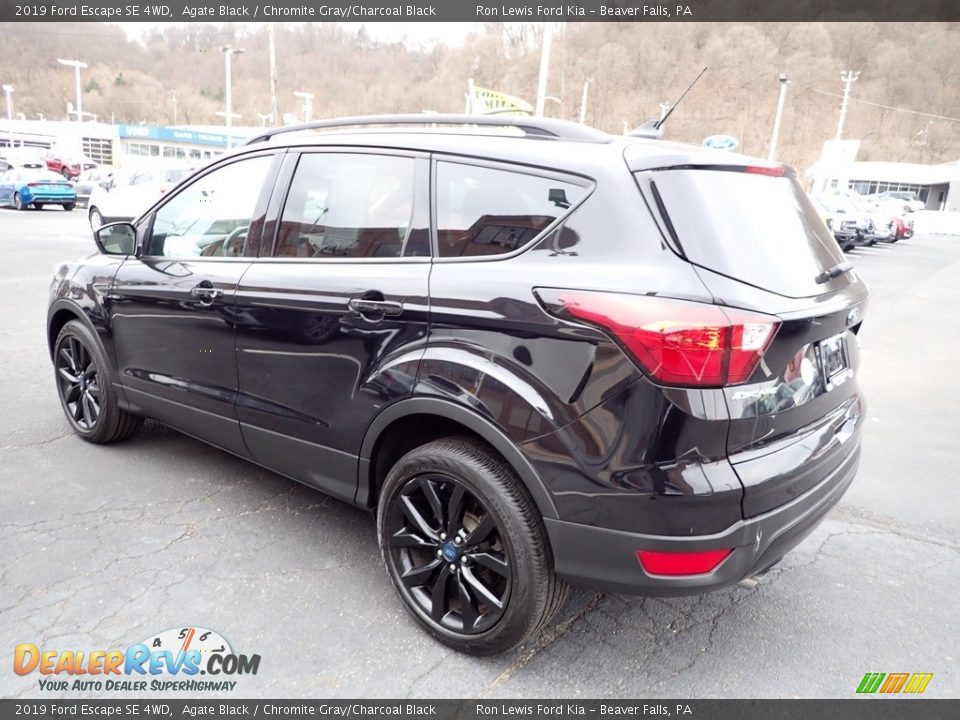2019 Ford Escape SE 4WD Agate Black / Chromite Gray/Charcoal Black Photo #6