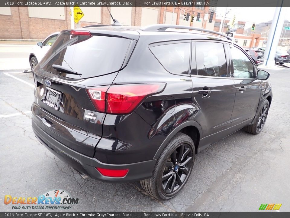 2019 Ford Escape SE 4WD Agate Black / Chromite Gray/Charcoal Black Photo #8