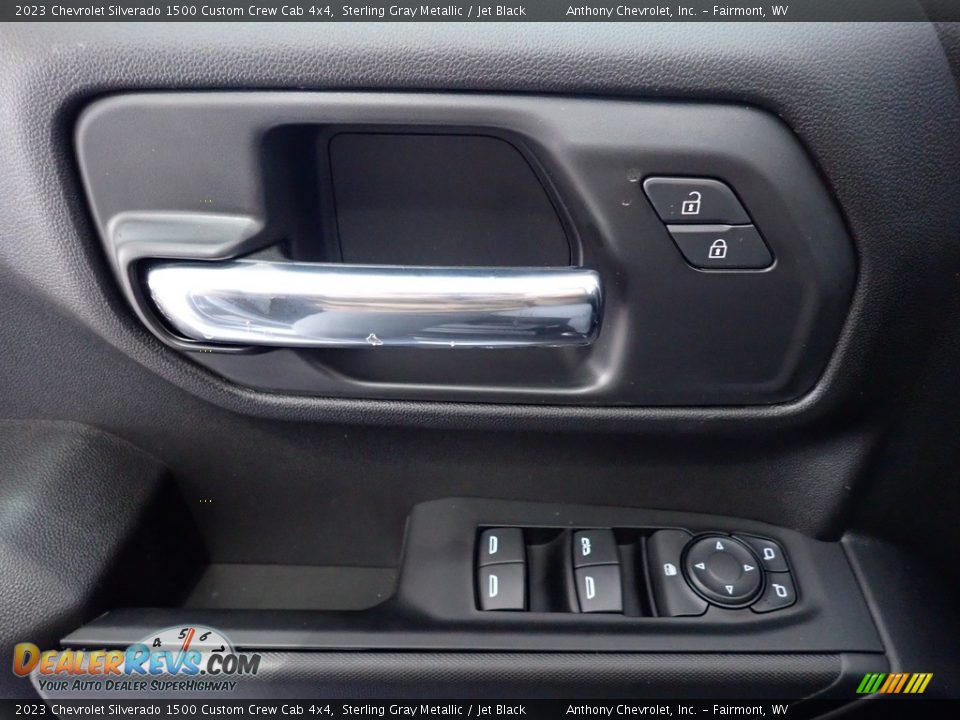 2023 Chevrolet Silverado 1500 Custom Crew Cab 4x4 Sterling Gray Metallic / Jet Black Photo #16