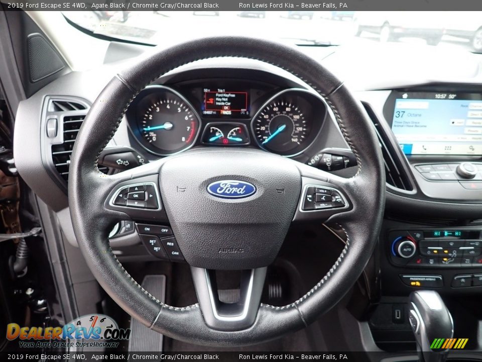 2019 Ford Escape SE 4WD Agate Black / Chromite Gray/Charcoal Black Photo #19