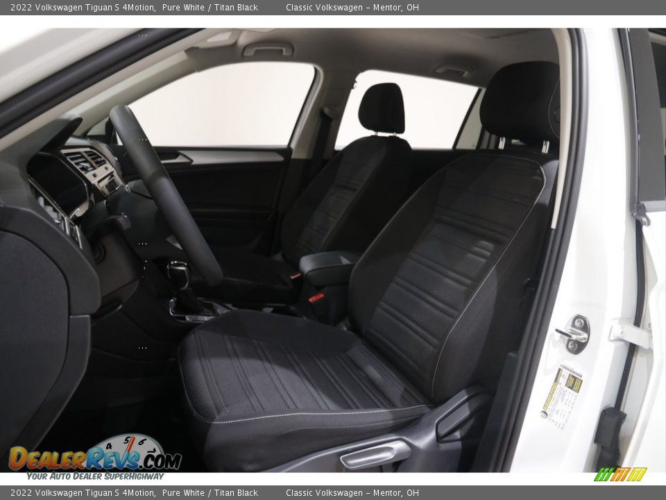 2022 Volkswagen Tiguan S 4Motion Pure White / Titan Black Photo #5