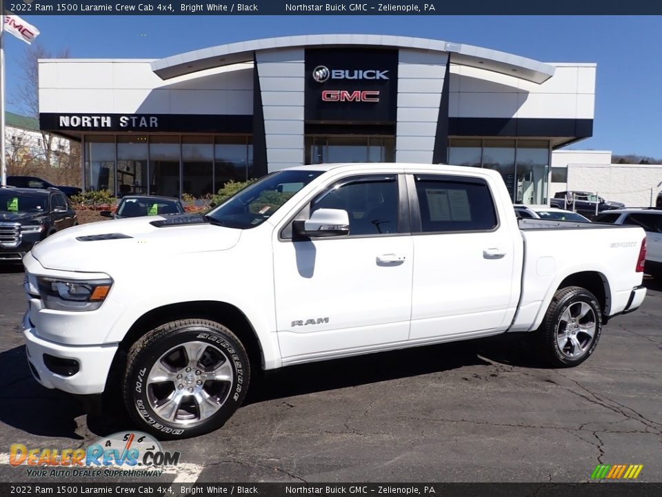 2022 Ram 1500 Laramie Crew Cab 4x4 Bright White / Black Photo #1