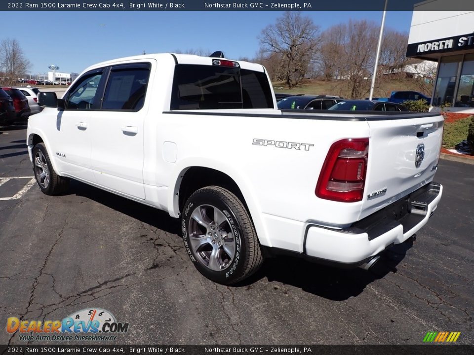 2022 Ram 1500 Laramie Crew Cab 4x4 Bright White / Black Photo #3