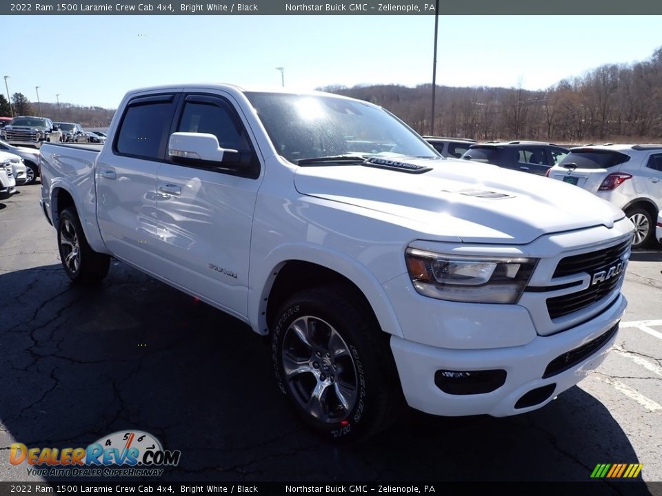 2022 Ram 1500 Laramie Crew Cab 4x4 Bright White / Black Photo #9