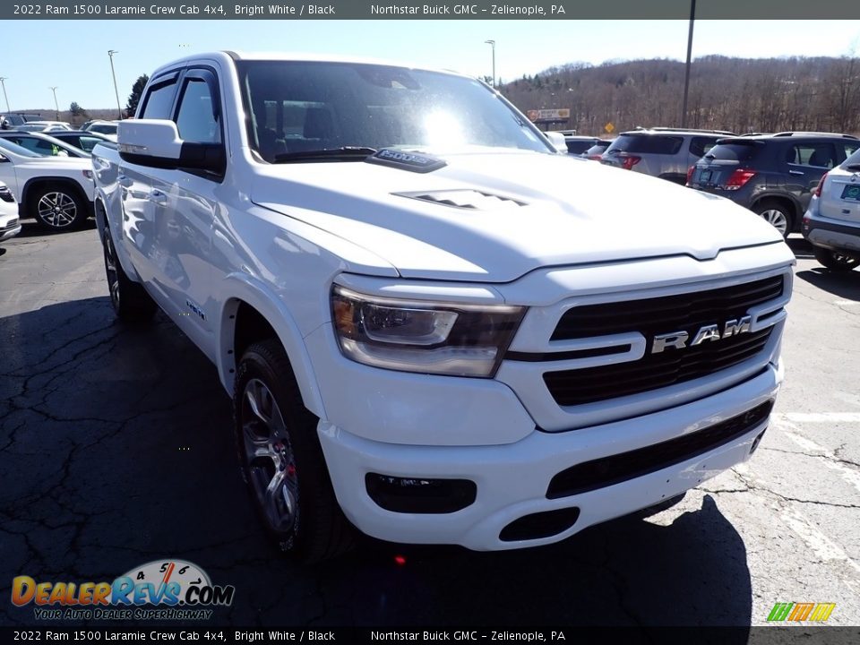 2022 Ram 1500 Laramie Crew Cab 4x4 Bright White / Black Photo #10