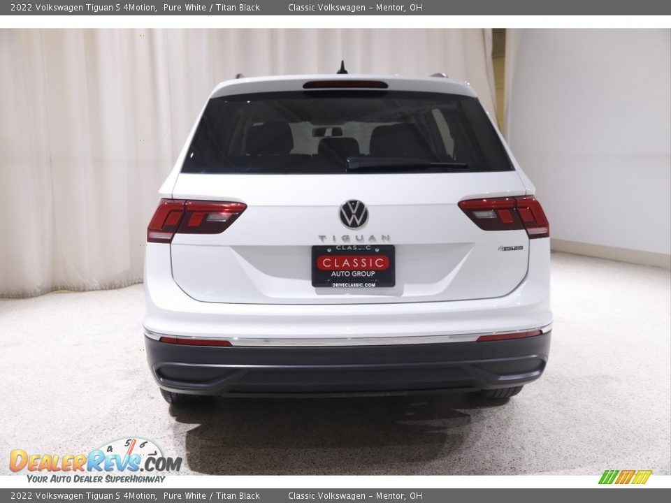 2022 Volkswagen Tiguan S 4Motion Pure White / Titan Black Photo #18