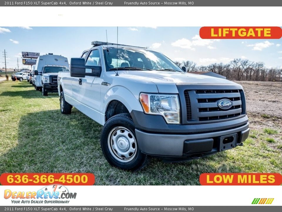 2011 Ford F150 XLT SuperCab 4x4 Oxford White / Steel Gray Photo #1