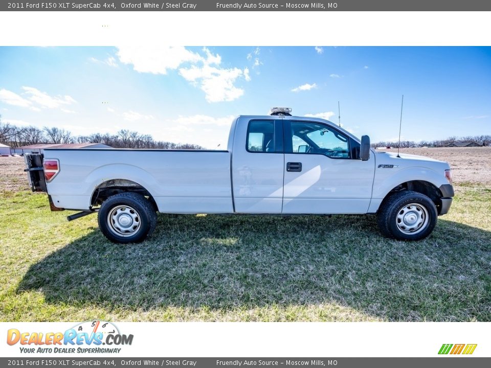 2011 Ford F150 XLT SuperCab 4x4 Oxford White / Steel Gray Photo #2