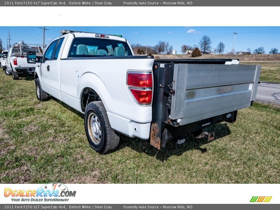 2011 Ford F150 XLT SuperCab 4x4 Oxford White / Steel Gray Photo #8