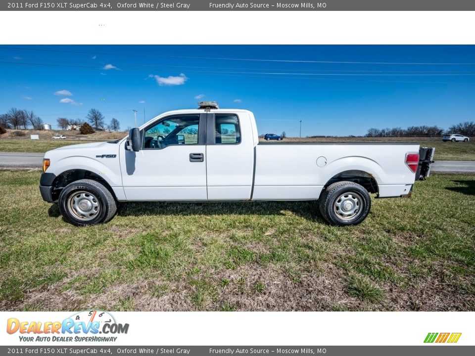 2011 Ford F150 XLT SuperCab 4x4 Oxford White / Steel Gray Photo #9