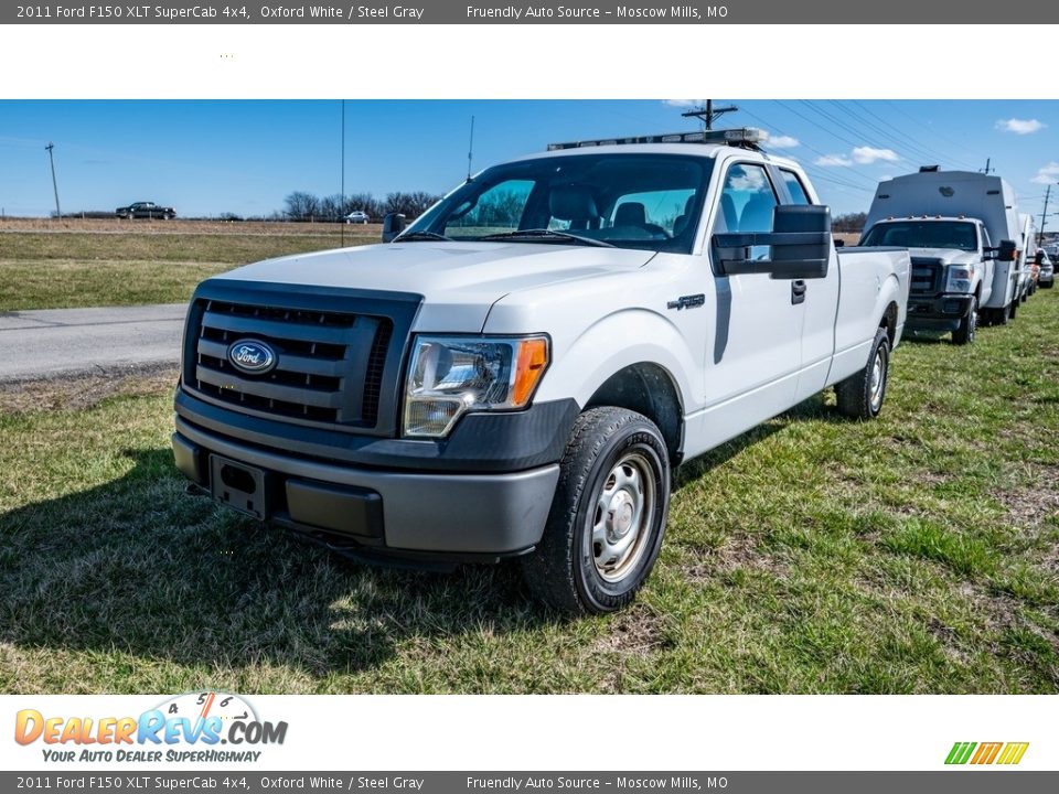 2011 Ford F150 XLT SuperCab 4x4 Oxford White / Steel Gray Photo #10