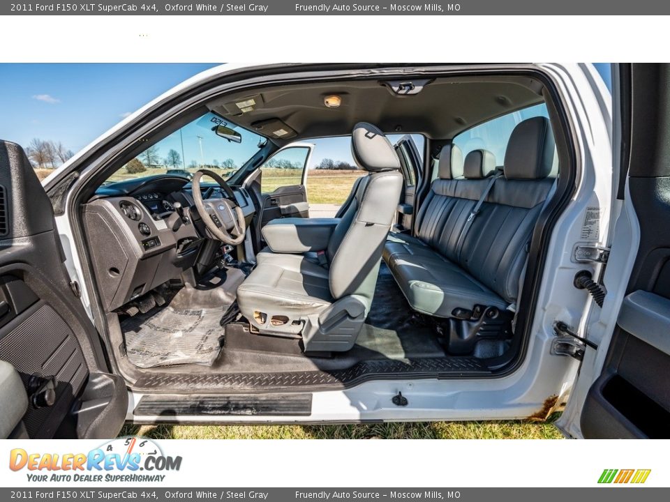 2011 Ford F150 XLT SuperCab 4x4 Oxford White / Steel Gray Photo #11